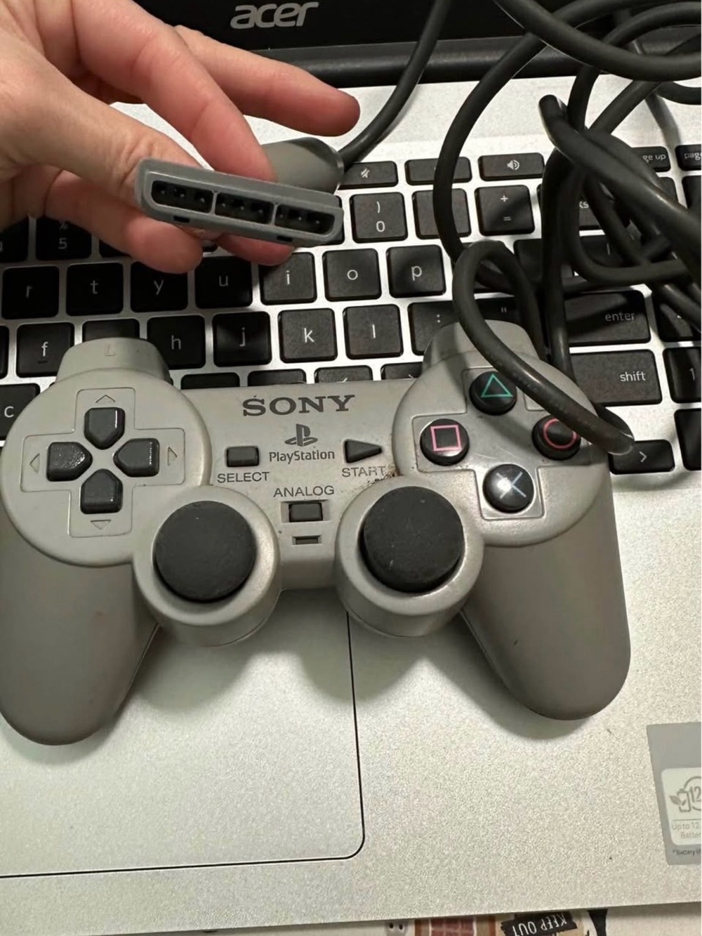 Sony PlayStation Dual Analog Controller - Light Gray